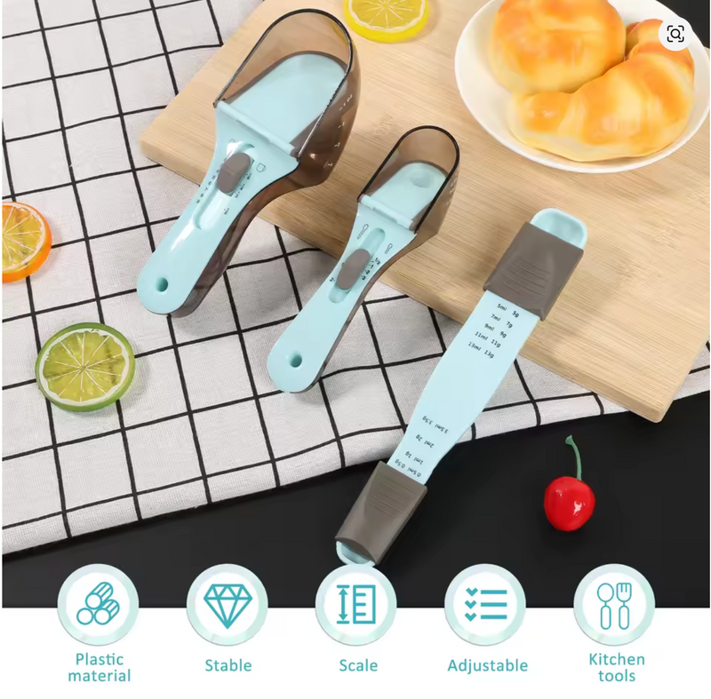 3-Piece Adjustable Measuring Spoon Set